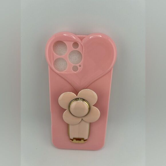 Heart & Flower Rotating Stand Case for iPhone 16 Pro Max - Picture 6 of 8